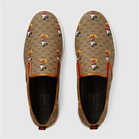 men's gg disney x gucci slip-on sneaker|Disney x Gucci shoes.